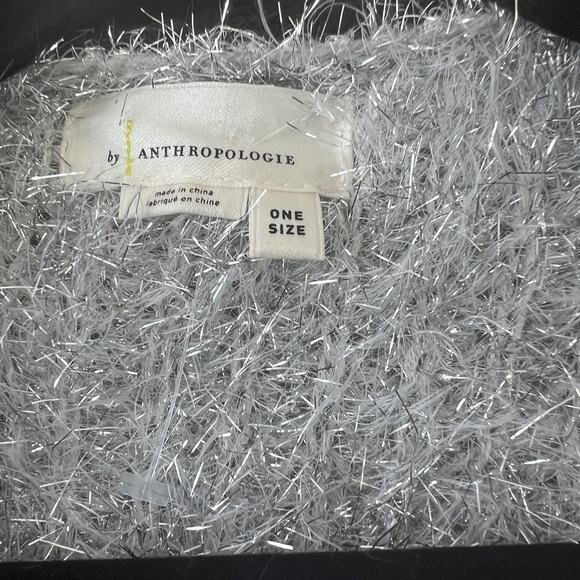 By Anthropologie Tinsel Varsity Cardigan Sweater One Size - Picture 7 of 10